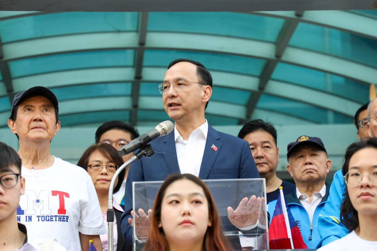 國民黨主席朱立倫再提九二共識、反對台獨。 圖：國民黨提供