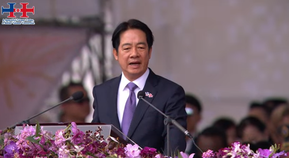 賴清德總統就任國家元首後今（10）天發表第一次國慶演說，備受全球關注。 圖：翻攝自賴清德YT