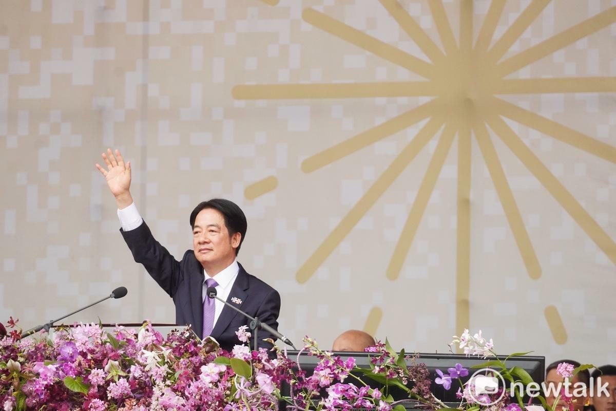 總統賴清德首度發表國慶演說。 圖：張良一／攝
