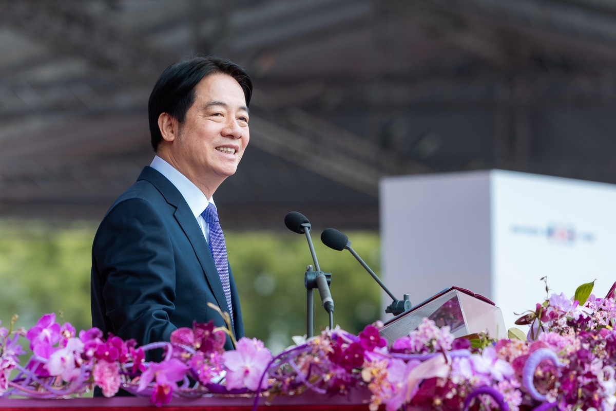 總統賴清德發表上任後的首次國慶談話。 圖：總統府提供
