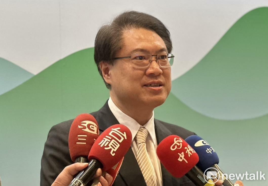 民進黨秘書長林右昌赴松菸出席2024全球景觀研討會。 圖：黃宣尹/攝