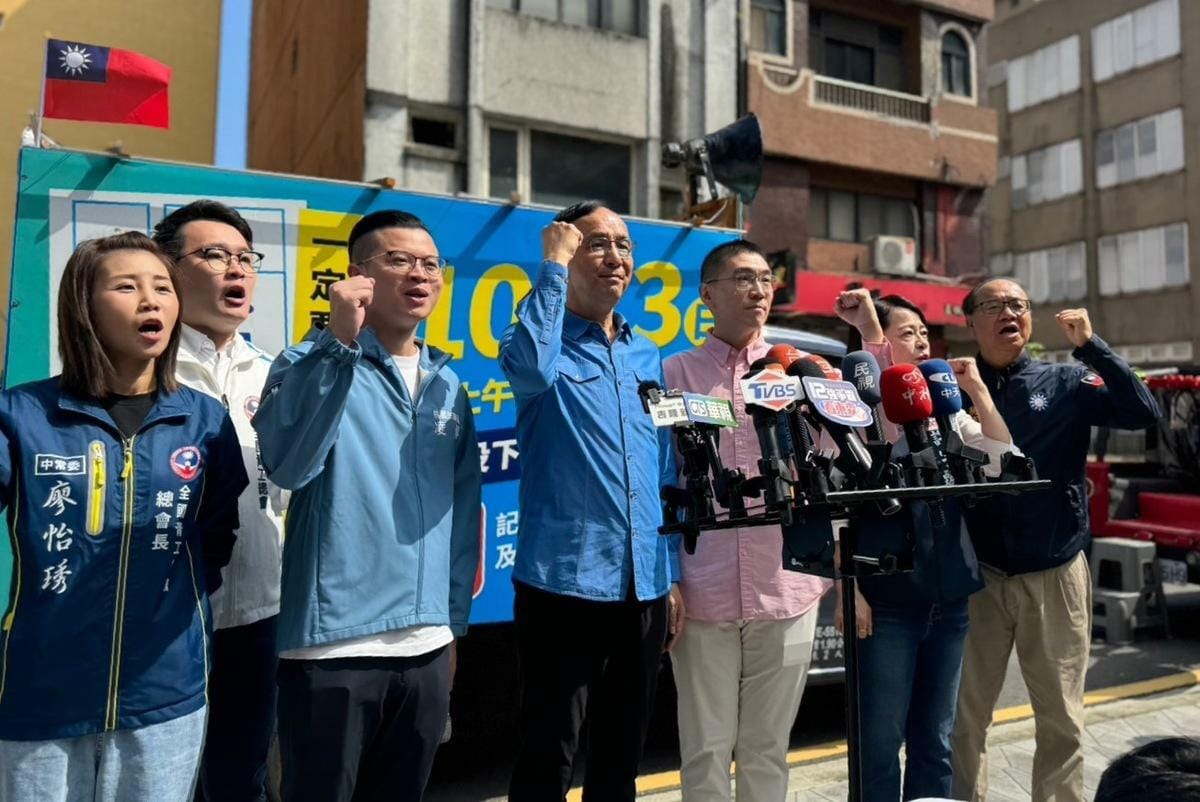 朱立倫表示，朝野要合作就從團結守護基隆開始。 圖：國民黨/提供