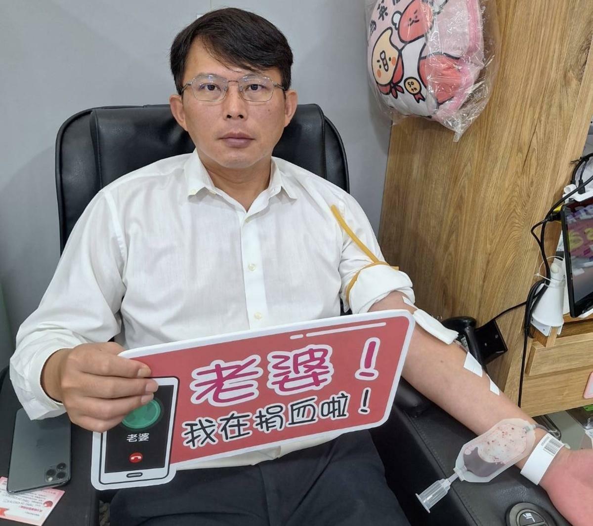 民眾黨立院黨團總召黃國昌舉辦捐血活動 圖：黃國昌辦公室提供