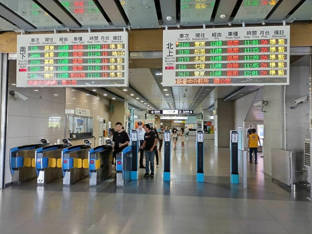 台鐵出入口閘門(示意圖) 圖：台鐵公司／提供
