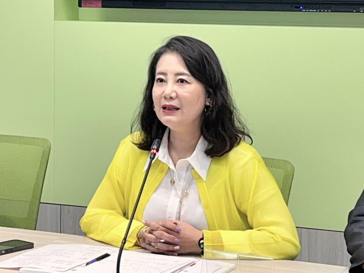 面對中共軍演，藍白續卡國防預算，民進黨團幹事長吳思瑤痛批，在野黨立應外合？受惠的只有中共！ 圖：金大鈞/攝