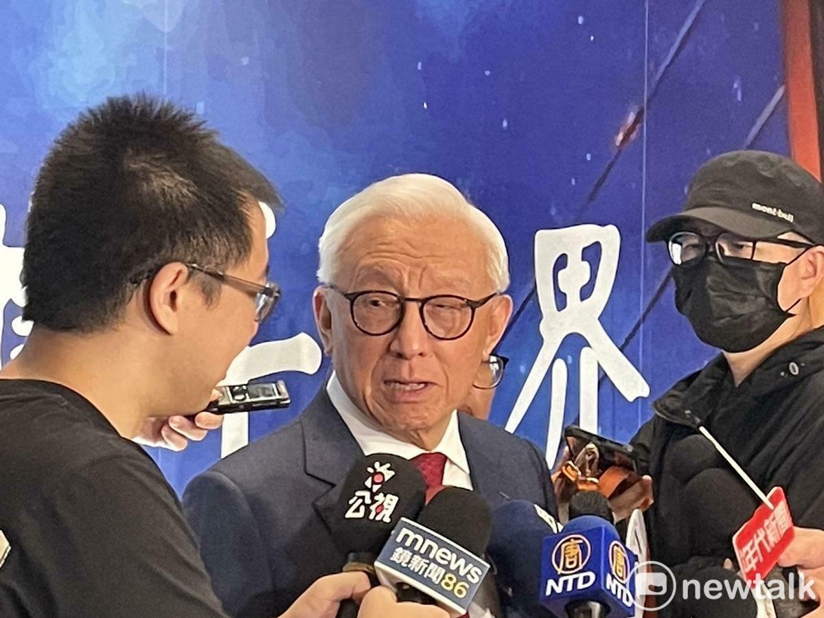 曹興誠出席矢板明夫印太智庫受訪。 圖：張正霖攝