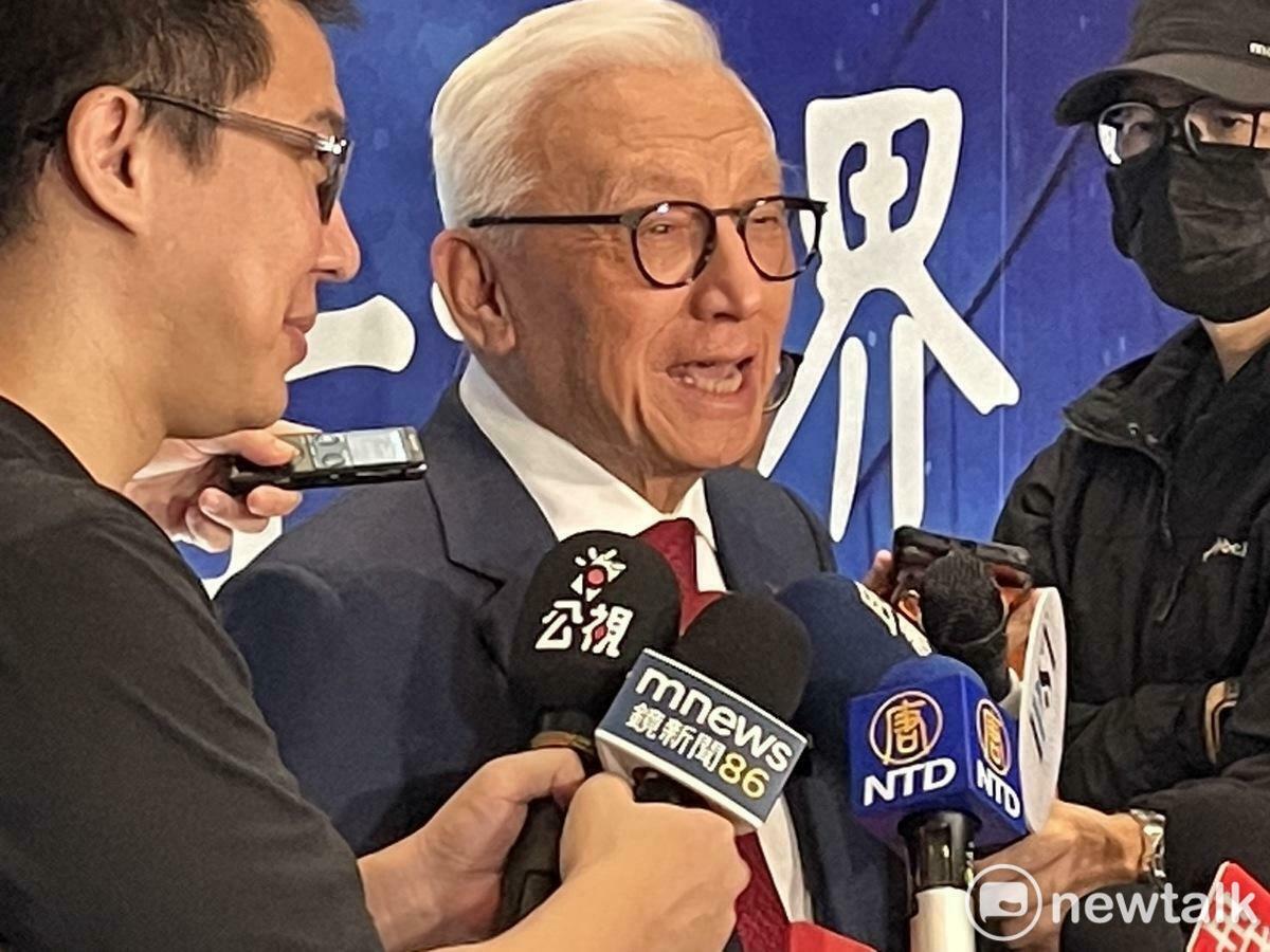 曹興誠出席矢板明夫印太智庫受訪。 圖：張正霖攝