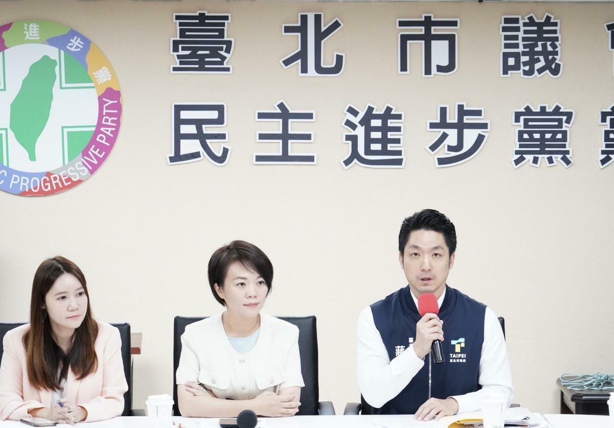 台北市長蔣萬安赴民進黨台北市議會黨團拜會。 圖：台北市政府 / 提供