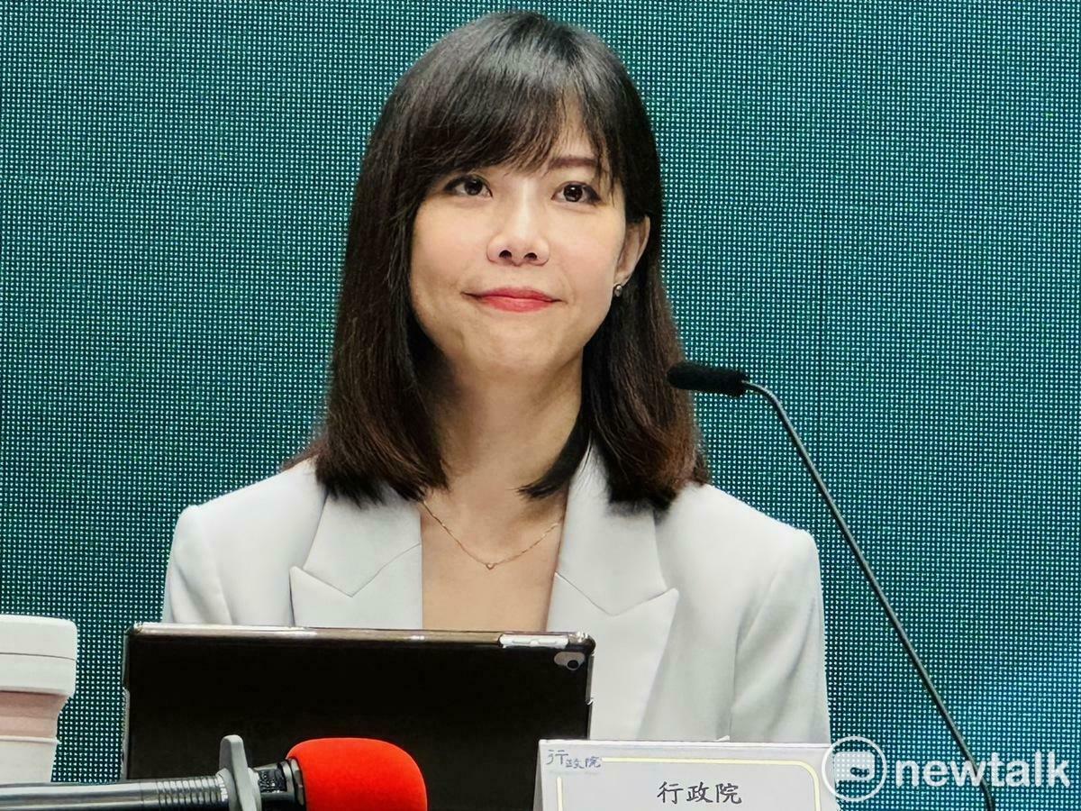 行政院發言人李慧芝。 圖：謝莉慧/攝