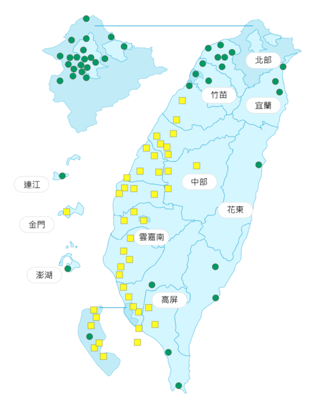 環境部發布各地空氣品質概況。 圖：環境部提供