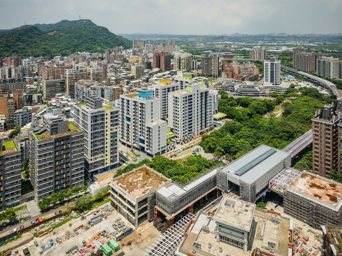 三峽北側整體開發區空拍景。 圖：新北市城鄉局／提供