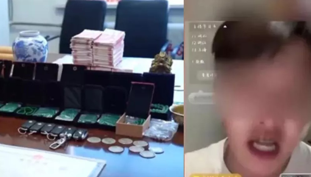 中國網路直播主哄騙粉絲花大錢買下小商品批發網站上的廉價工藝品「代為保管」。 圖：翻攝微博