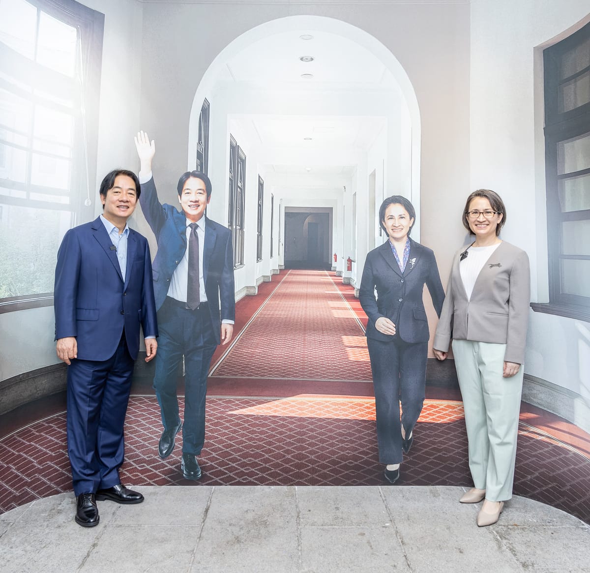 總統賴清德、副總統蕭美琴出席總統府全新常設展《民主方舟：台灣永續前行》開展活動。 圖：總統府提供