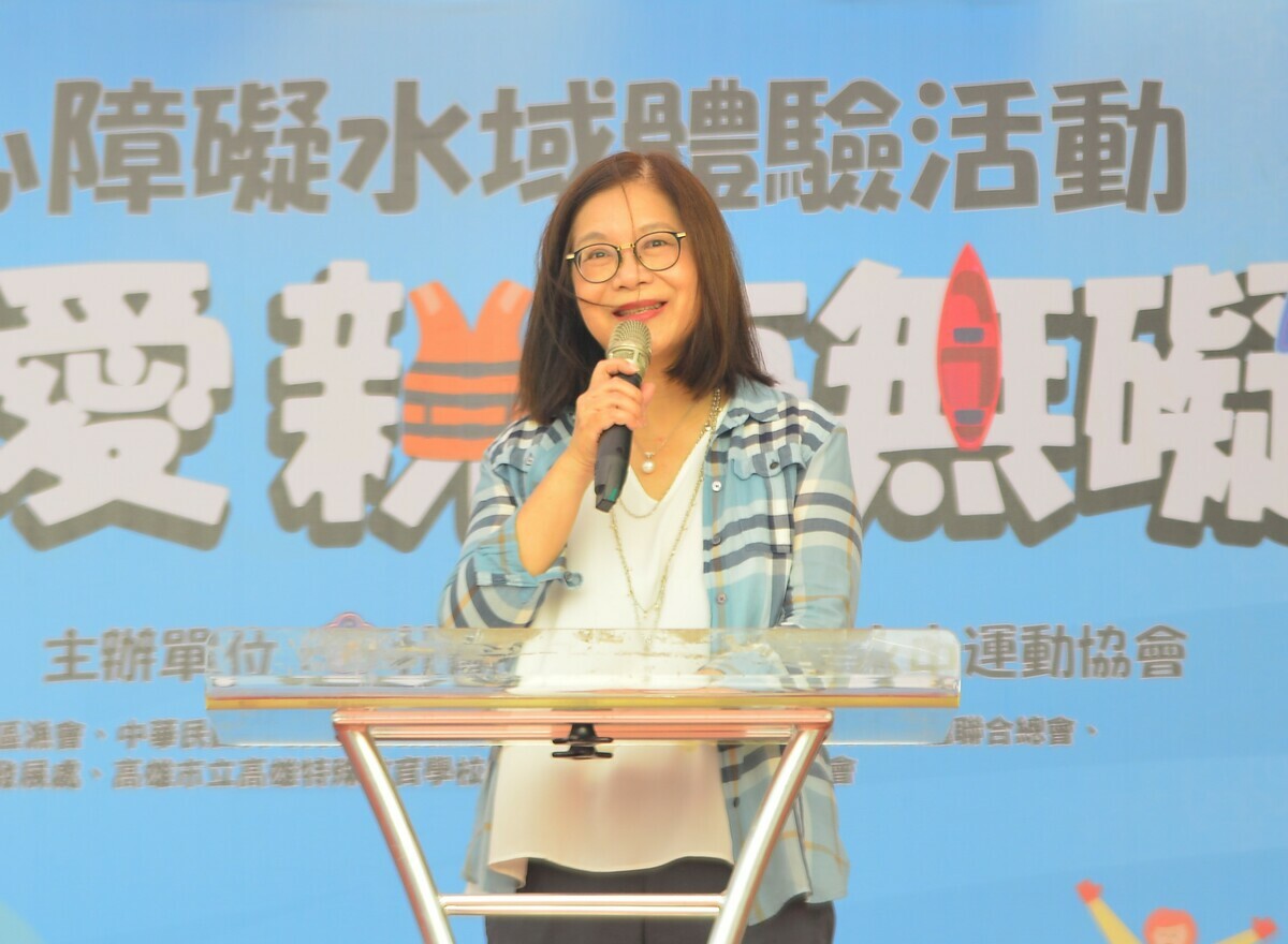 管碧玲宣示將建置更安全、友善的海域遊憩空間。 圖：孫家銘翻攝