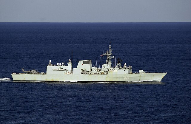 加拿大皇家海軍哈利法克斯級巡防艦溫哥華號（HMCS Vancouver，FFH 331） 圖：Taiwan Defense News Tracker X