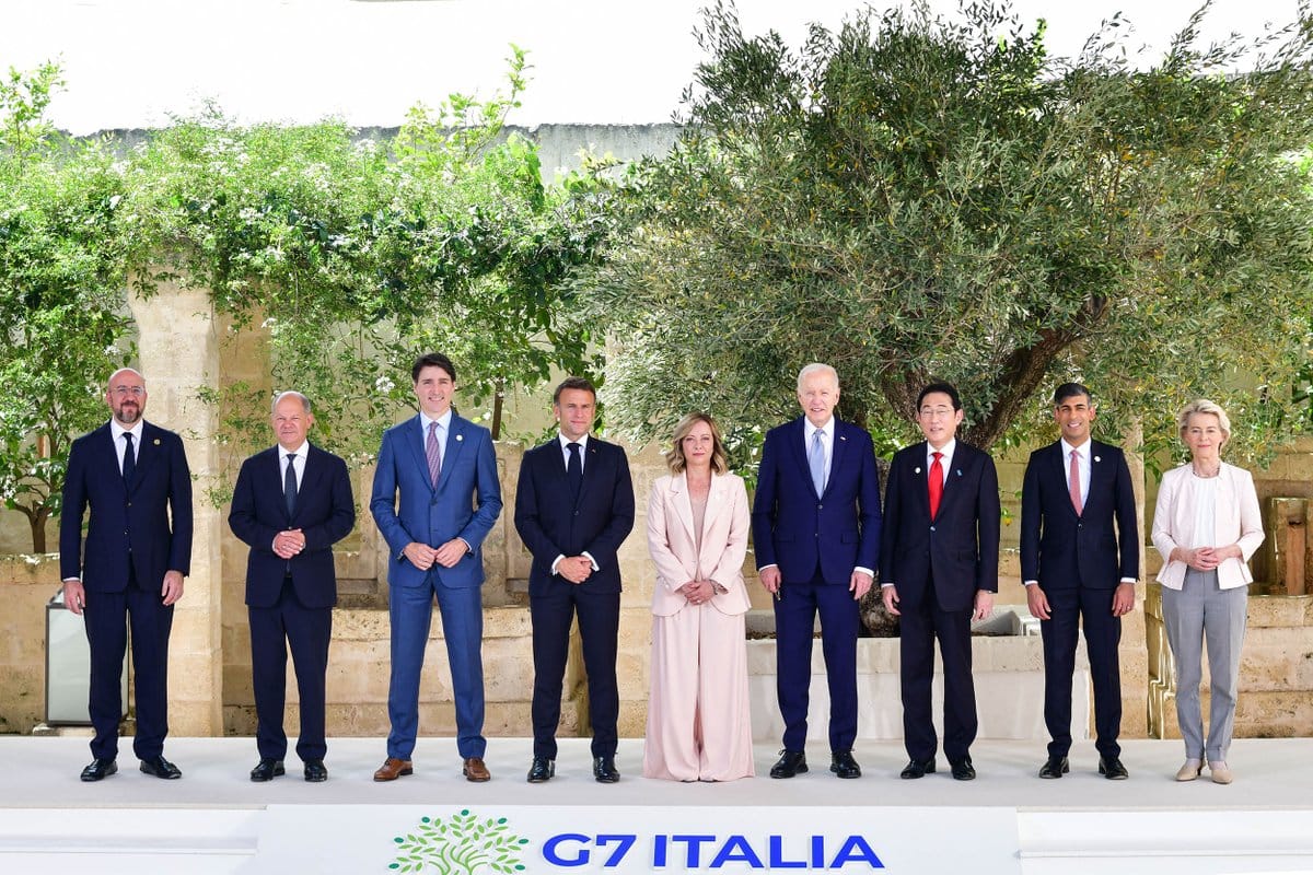 G7正在義大利召開峰會 圖：翻攝自G7的X