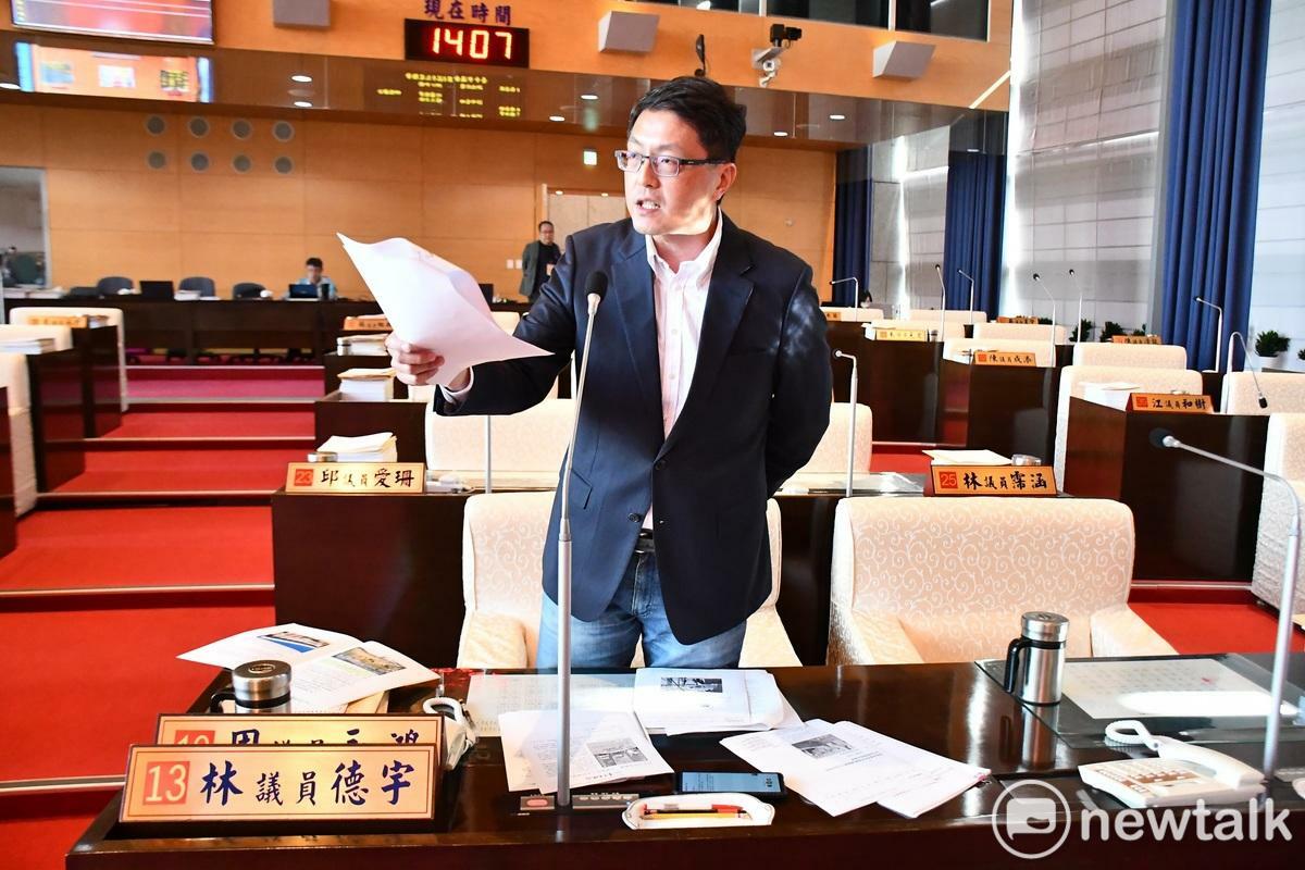 林德宇強調，蔡壁如真的非常不適任，應該要趕快自己打包走。 圖：唐復年/攝