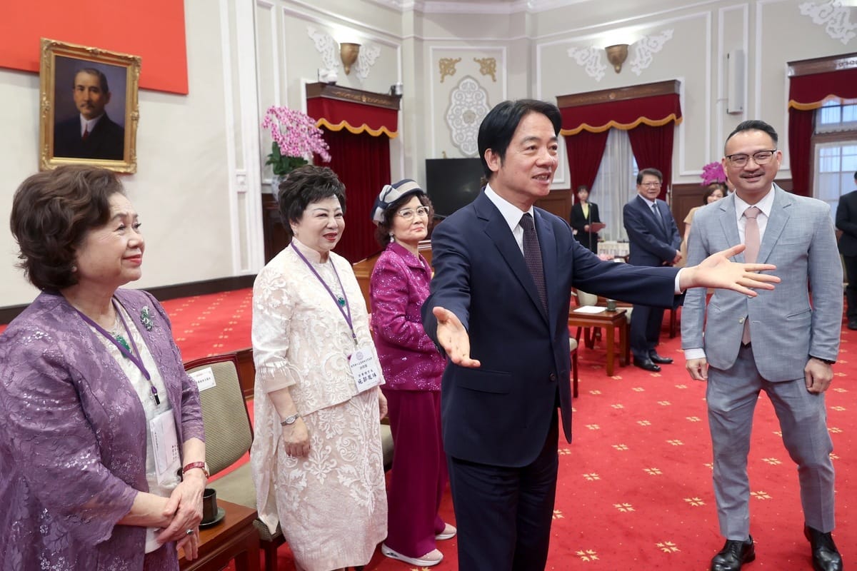 總統賴清德接見世界華人工商婦女企管協會訪問團。 圖：總統府提供