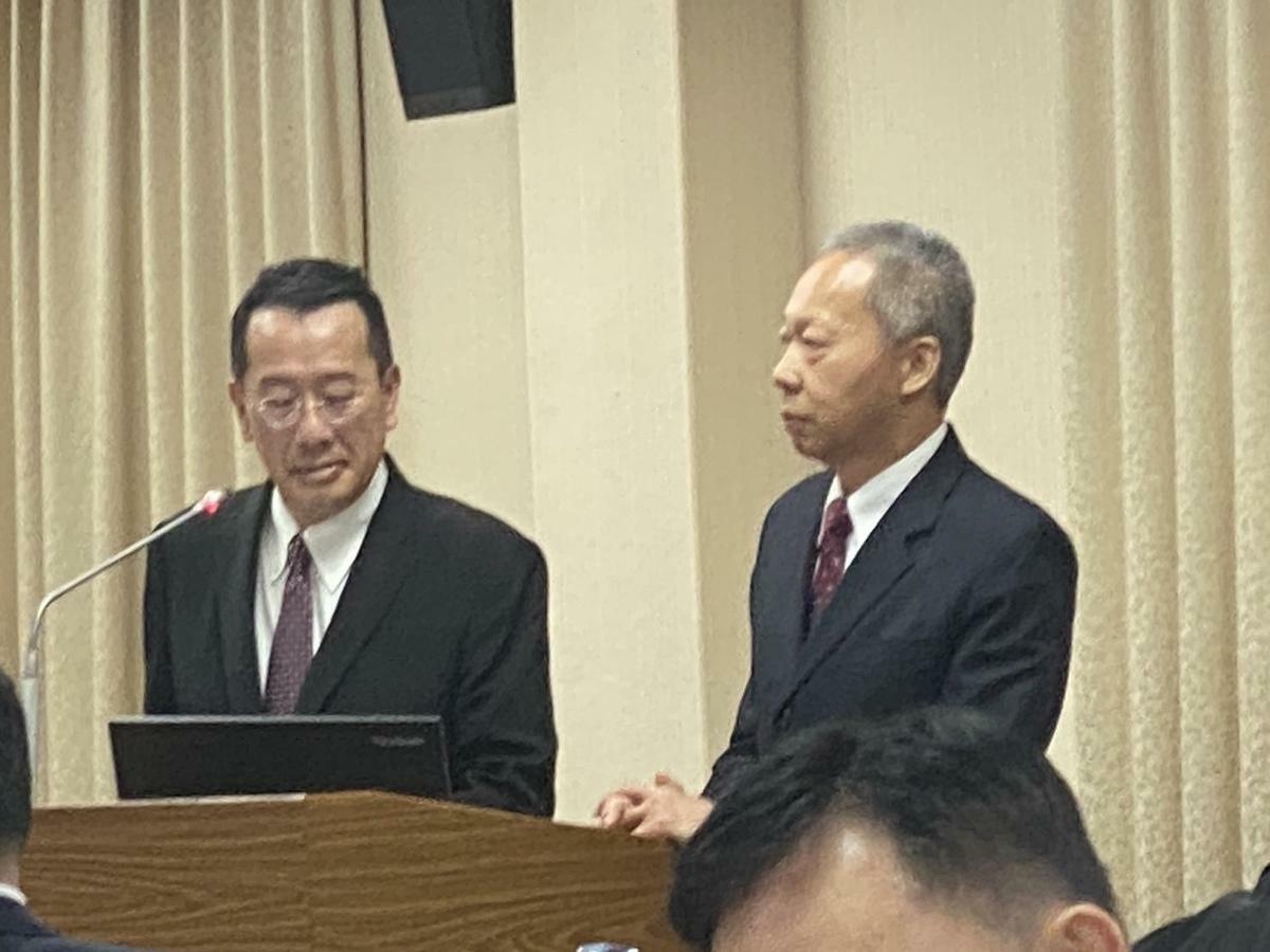 國防部長顧立雄與中科院長李世強 圖：林朝億/攝