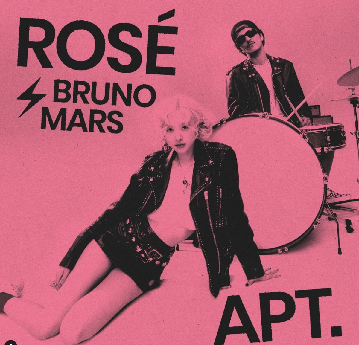 Rosé日前與火星人布魯諾（Bruno Mars）推出合作歌曲〈APT.〉。 圖：攝自IG/@roses_are_rosie
