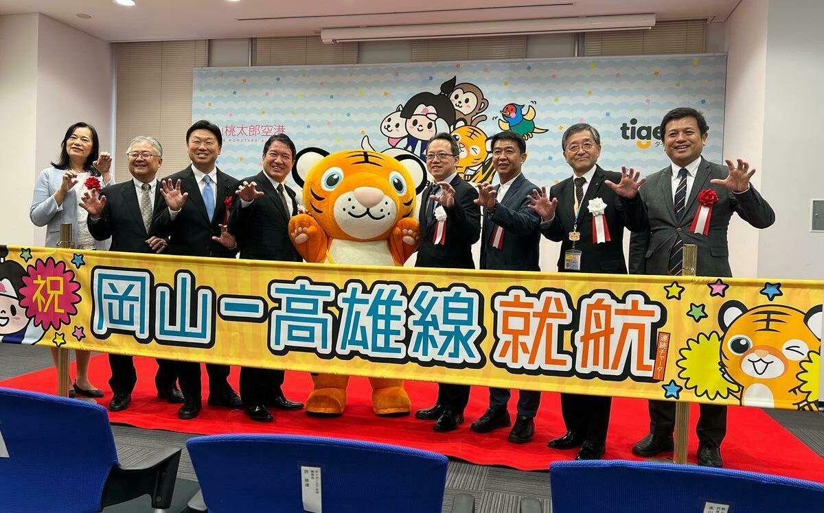 許智傑親赴日開航！ 岡山首度直飛高雄深化兩地情誼