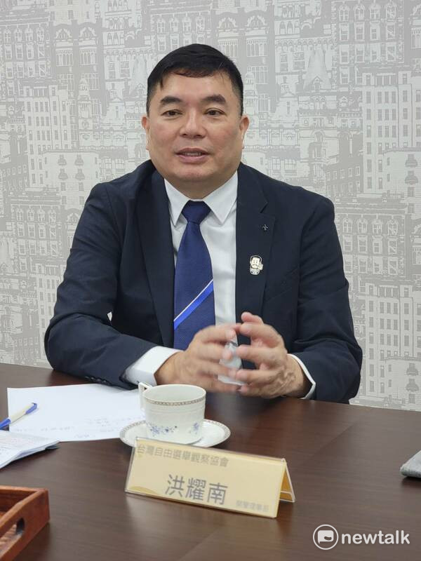 洪耀南今（29）日表示，若川普成為新總統，對烏克蘭較為不利。 圖：謝步智/攝