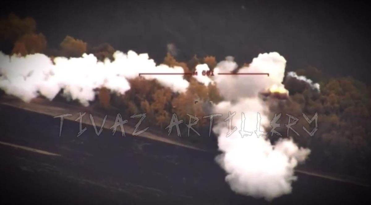 烏克蘭 TIVAZ 砲兵連無人機摧毀俄軍 BUK 防空系統。 圖：翻攝自 NOELREPORTS X 帳號