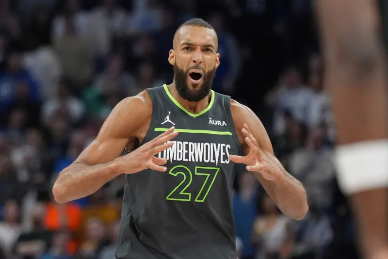 ▲明尼蘇達灰狼隊中鋒Rudy Gobert。（圖／美聯社／達志影像）
