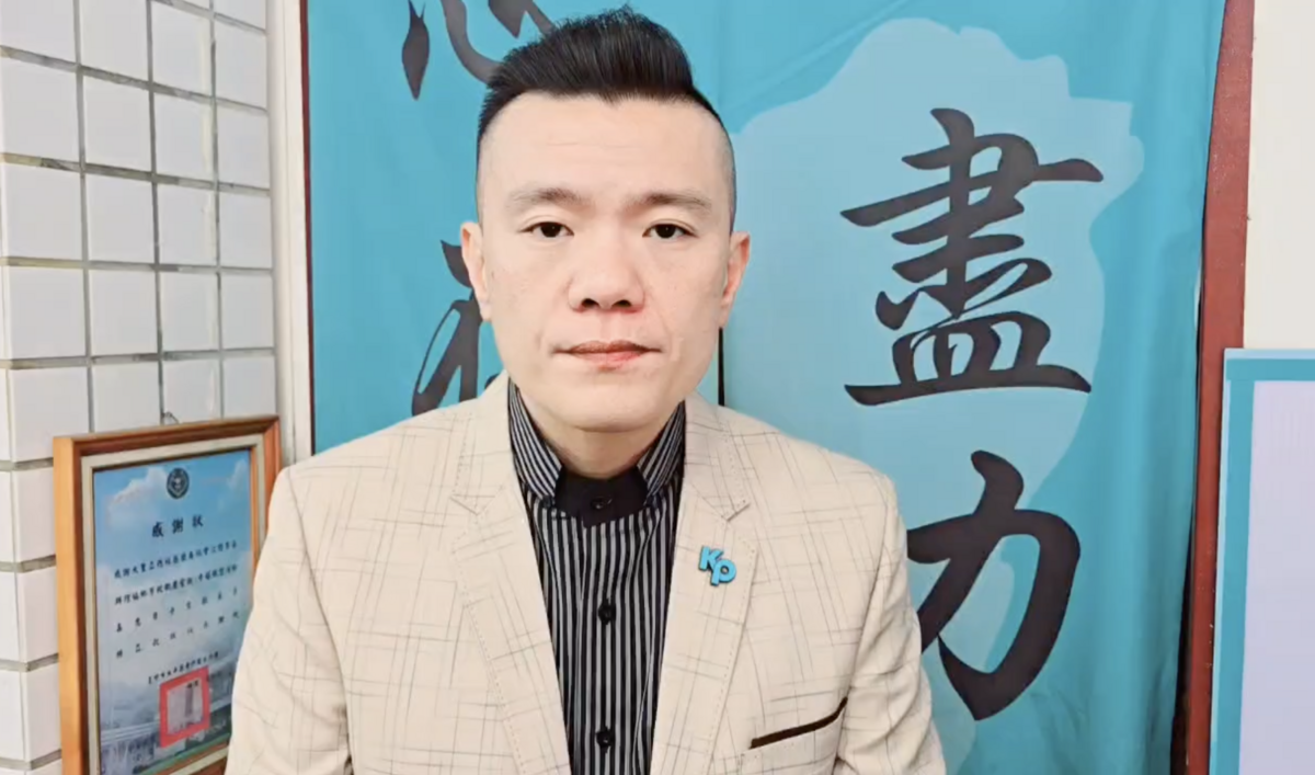 眾黨台中市議員江和樹23日突然在臉書宣布，支持台中市長盧秀燕參選2028年總統大選。 圖：江和樹 / 提供（資料照）