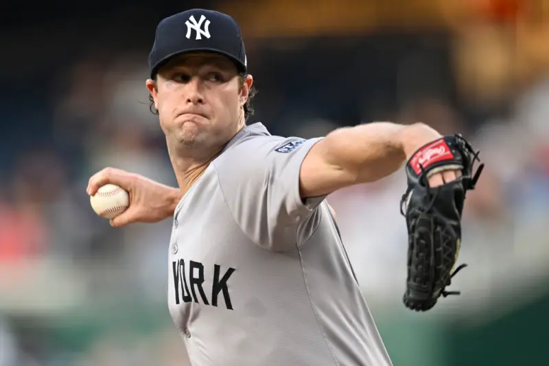 ▲MLB美國職棒紐約洋基賽揚王牌投手Gerrit Cole，日前選擇跳脫剩餘的4年1.44億美元合約（約新台幣46億元），今日則傳出Cole仍將繼續執行合約，這意味著他將續留洋基。（圖／美聯社／達志影像）