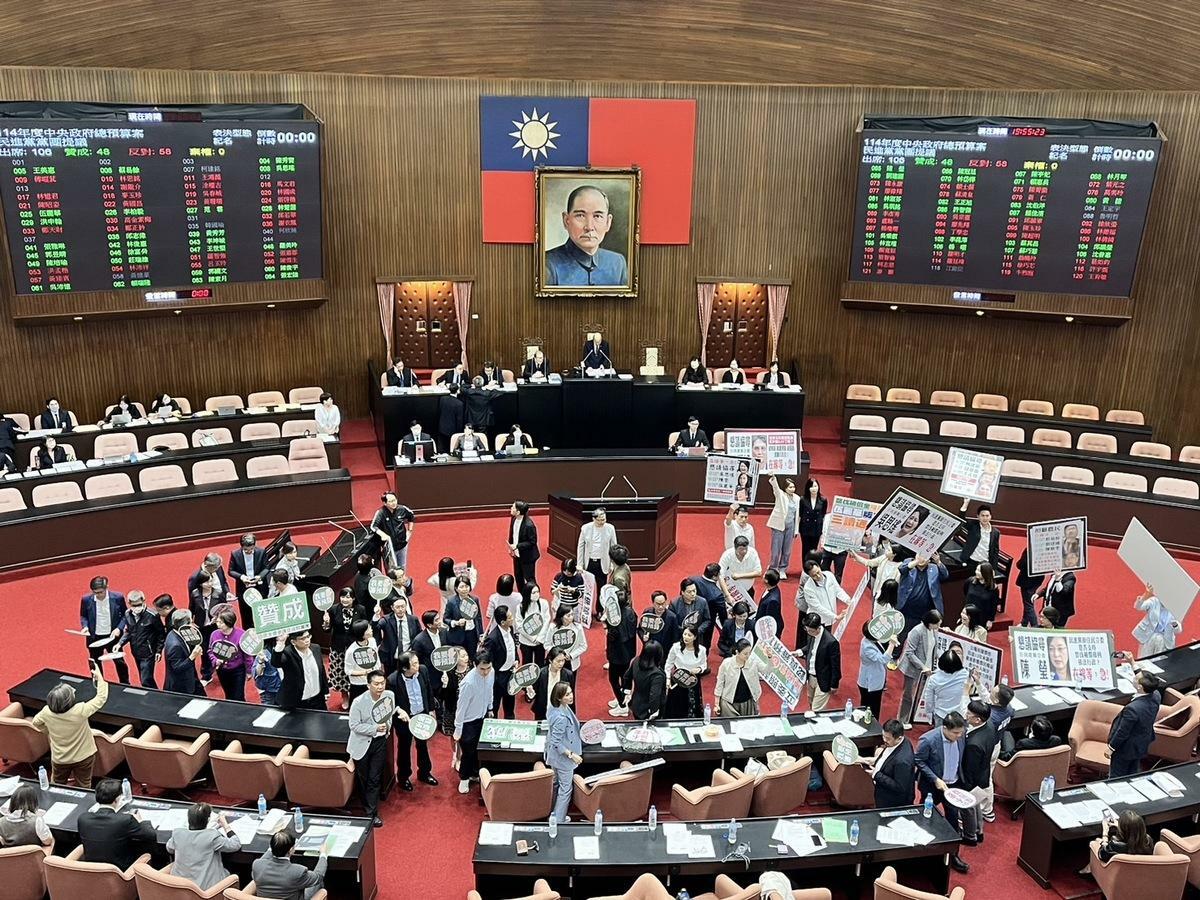 藍白六度封殺總預算，但三黨同意前瞻建設第五期預算先行付委審查。 圖：金大鈞/攝（資料照）
