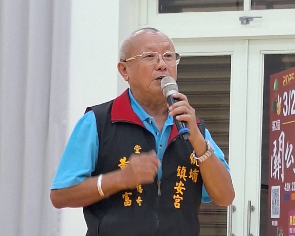 車城體育會會長黃致富擔任賽事執行長。 圖：車城統埔鎮安宮提供