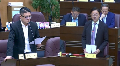 張善政表示，財劃法修訂草案以國民黨黨團提出的版本對桃園來講相對有利。 圖：翻攝桃園市議會直播