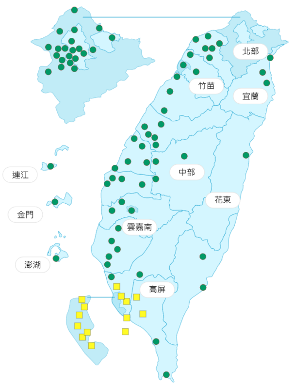 環境部發布各地空氣品質概況。 圖：環境部提供