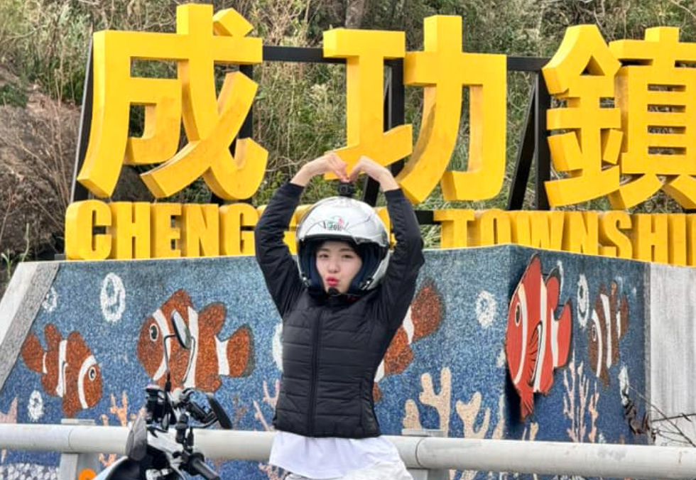 李多慧4日宣布要騎車環島，昨(7)日是她環島的第4天。 圖：翻攝自李多慧FB
