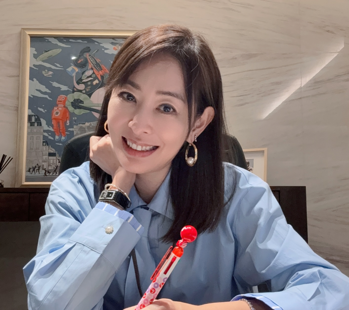 現任101董座賈永婕。 圖：翻攝自賈永婕FB