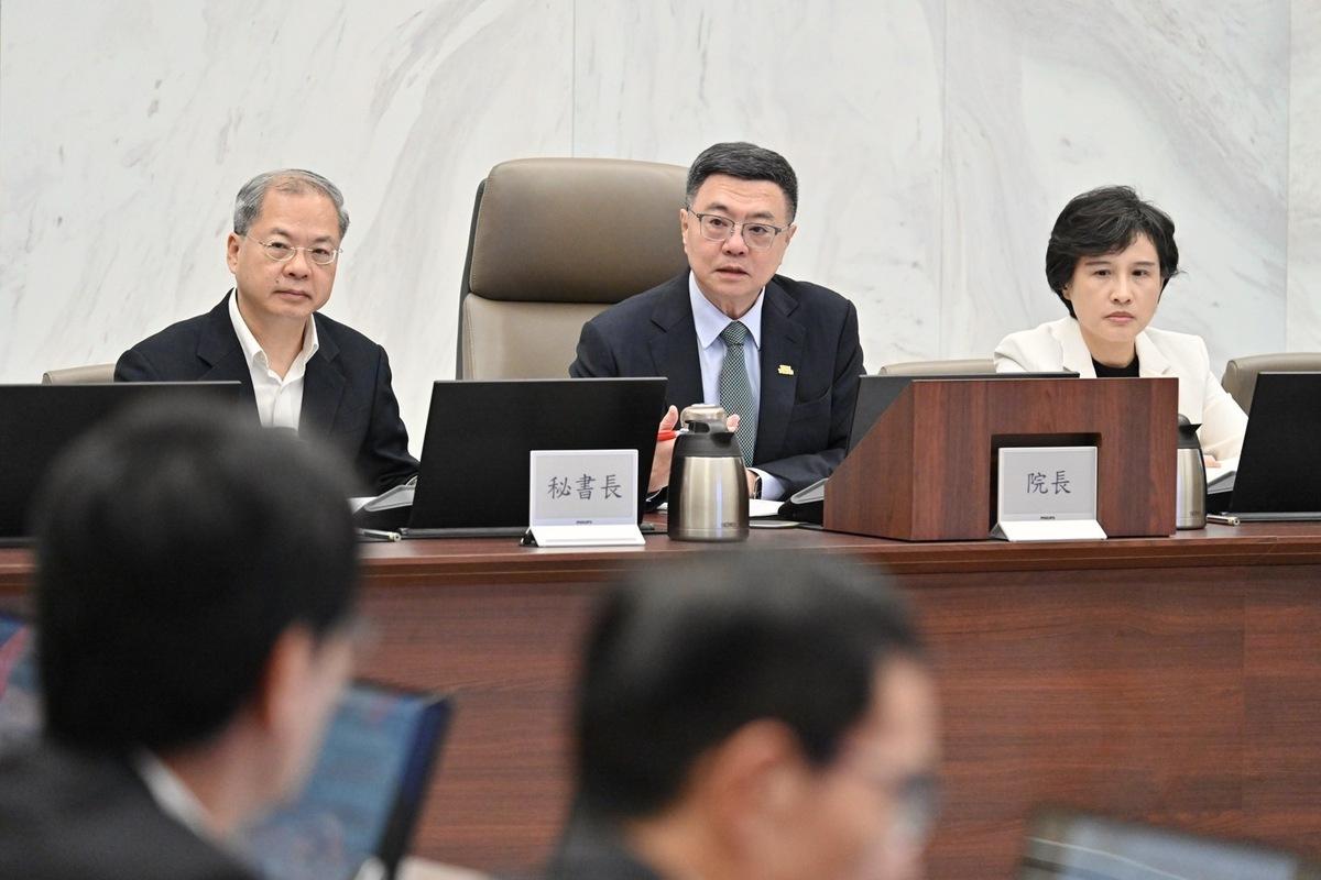 行政院長卓榮泰主持治安會報。 圖：行政院提供