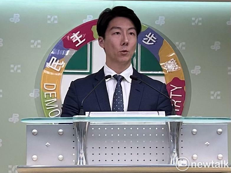 民進黨發言人吳崢。 圖：黃宣尹攝