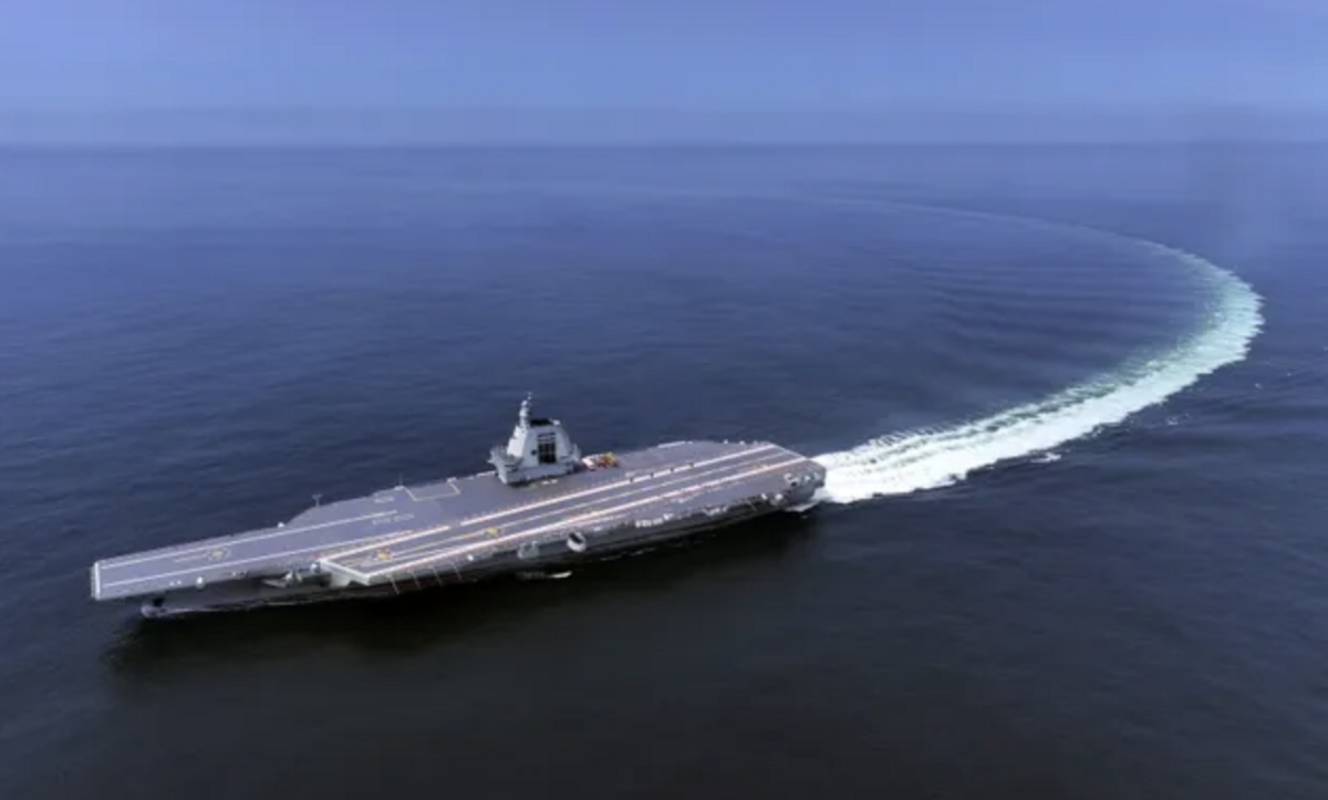 「福建號」航空母艦。 翻攝自 騰訊網 第一軍情