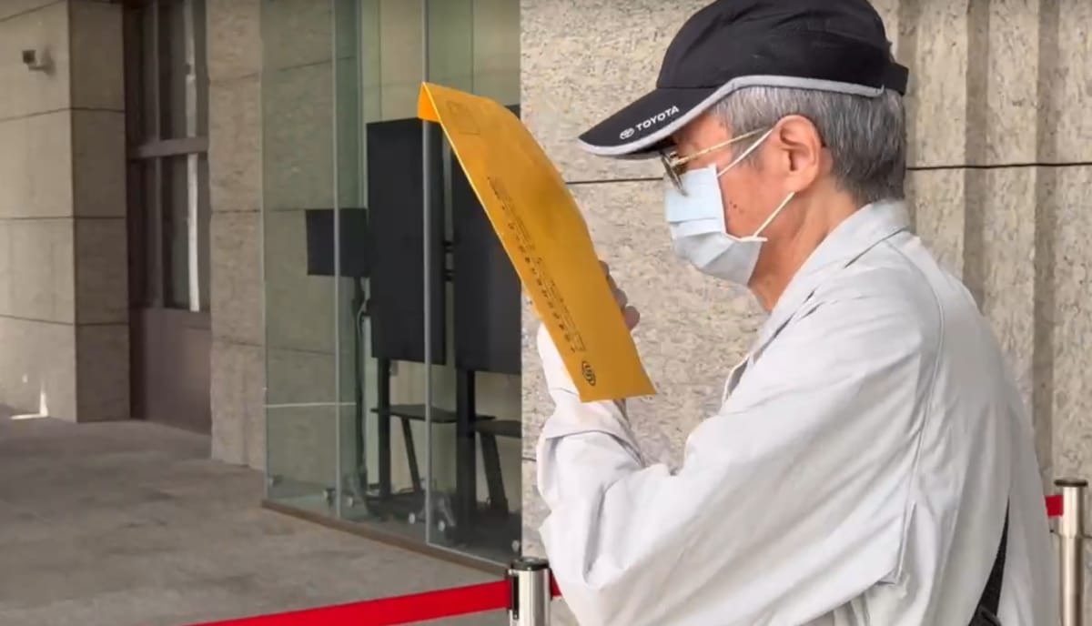 前台塑總管理處執行副總侯水文今出庭，當庭認罪坦承行賄鄭文燦。 圖：林昀真/翻攝