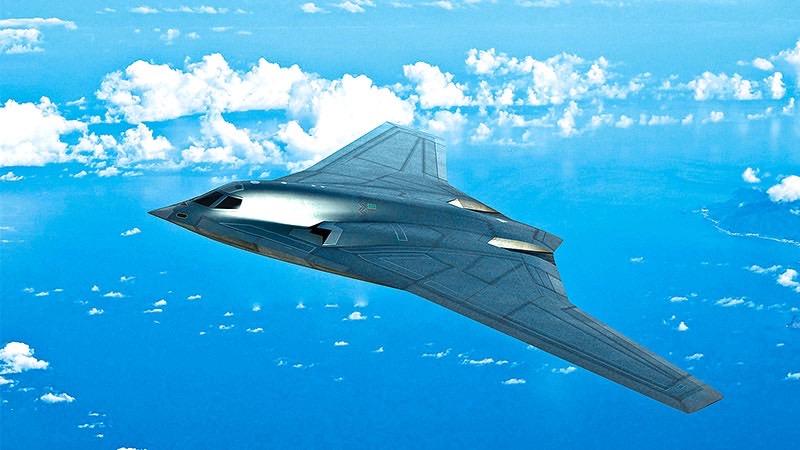 「轟-20」飛行構想圖。 圖:翻攝自大公報