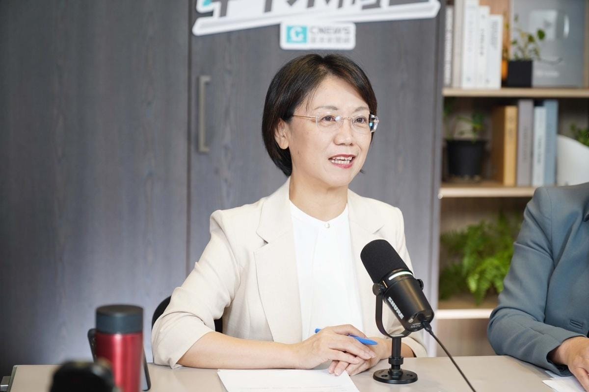 國民黨立委翁曉玲接受《中午來開匯》主持人黃光芹專訪。 圖：《CNEWS匯流新聞網》/提供