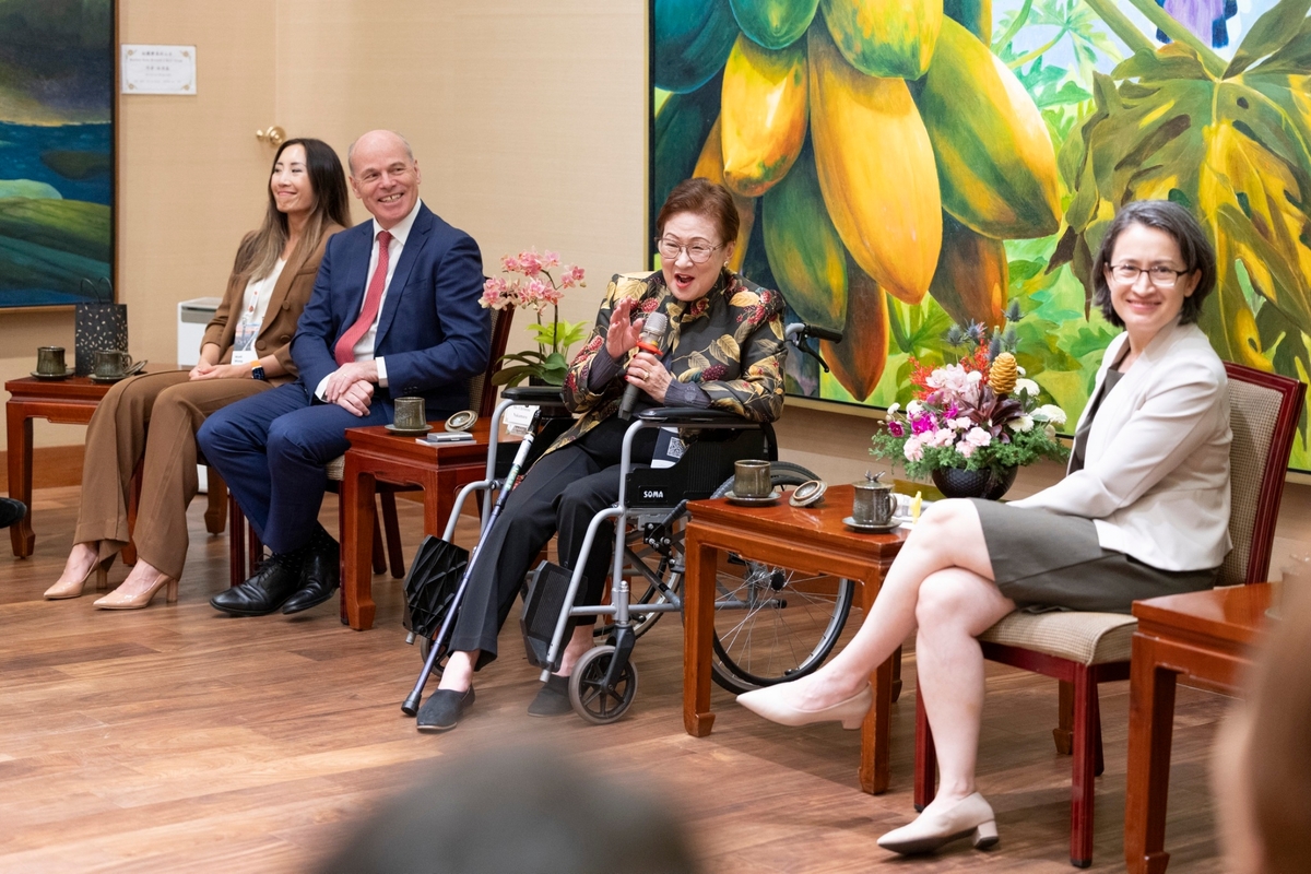 副總統蕭美琴接見加拿大亞太基金會女性企業家訪問團。 圖：總統府提供