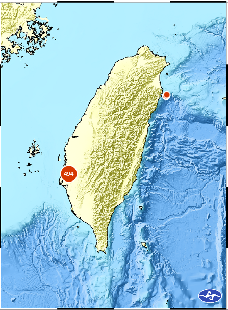 前中央氣象局地震測報中心主任郭鎧紋證實，今年西部地震確實偏多，研判西半部群震正在發生當中。 圖：翻攝自中央氣象署官網