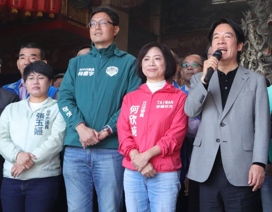 何欣純說參選台中市長有獲得賴總統的鼓勵。 圖：何欣純服務處/提供