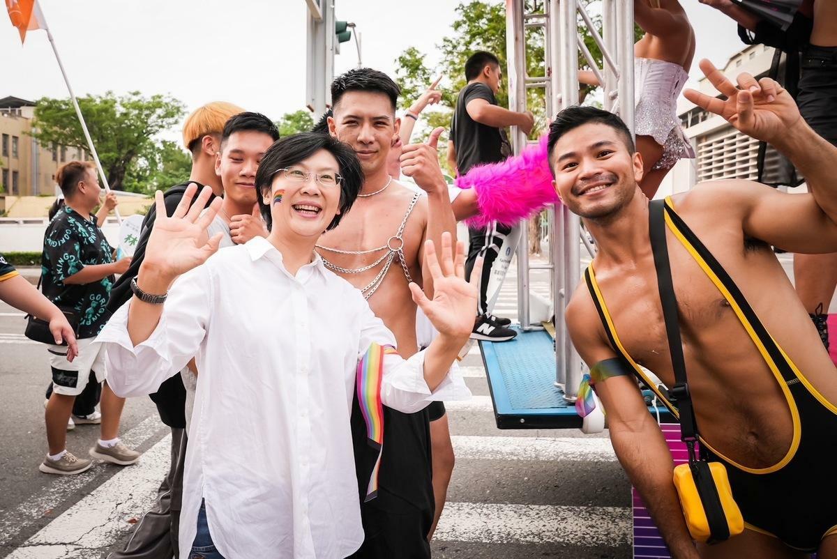 林岱樺(左)希望高雄作為性別友善城市可以更好。。 圖：孫家銘翻攝