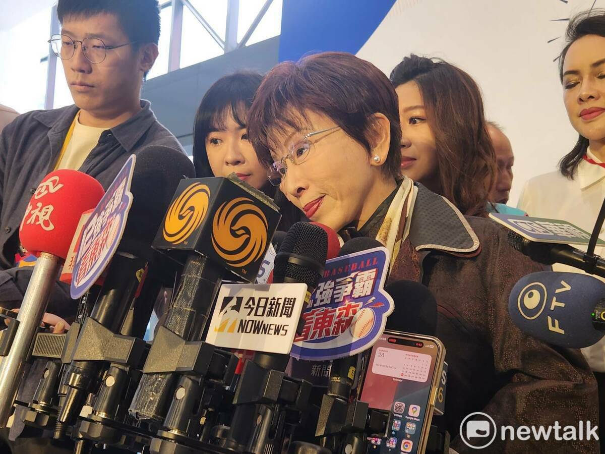 國民黨前主席洪秀柱出席全代會。 圖：黃建豪/攝