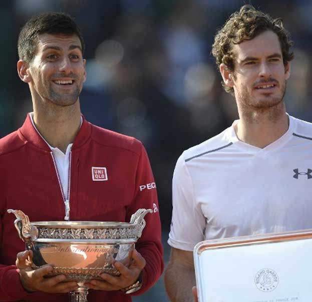 喬科維奇 (左) （Novak Djokovic）昨日 ( 23 ) 在社群媒體上宣布，莫瑞 (右)（Andy Murray）將在今年休賽季和即將到來的澳洲網球公開賽中加入他的教練團隊。 圖: 擷自X帳號@TheTennisLetter