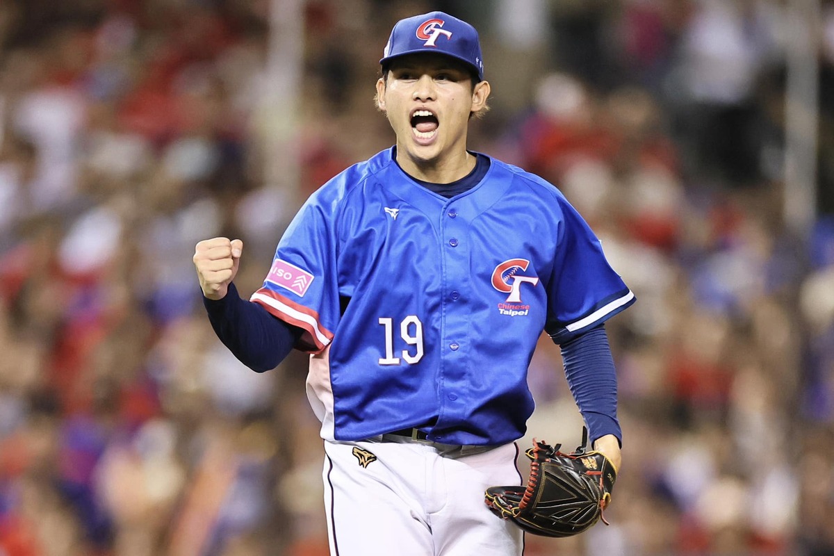 張奕對日一戰有優「奕」表現。 圖：取自CPBL 中華職棒臉書