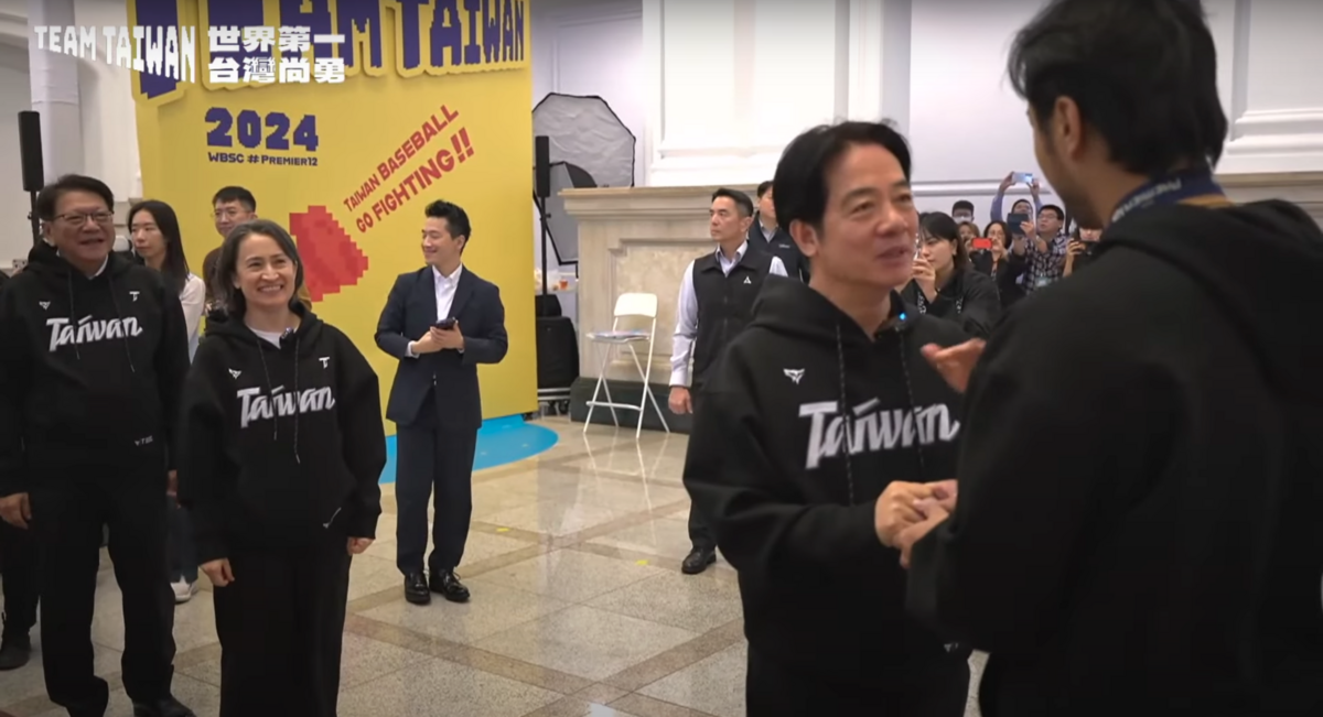 總統賴清德與副總統蕭美琴在總統府接見台灣棒球英雄。 圖：賴清德YT